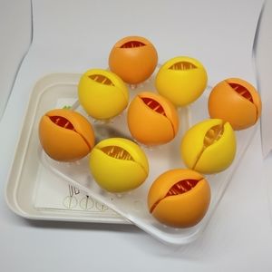 Cute Rosebud Desk Organizer - Orange and Yellow